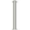 Stainless steel post |  102 mm | stationary, to be fixed by plugswith base plate  180 x 6 mm | without lock | with 2 eyelets